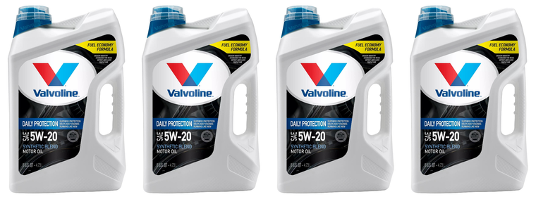 4x Valvoline Daily Protection SAE 5W-20 Oil | 5 Quart Jug | for Optimal Engine Performance and Durability