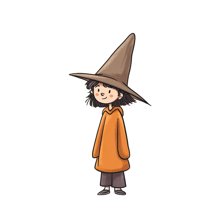 Cartoon Witch V7 Vinyl Car Decal Sticker – Waterproof & UV-Resistant 3.4133333333333336"