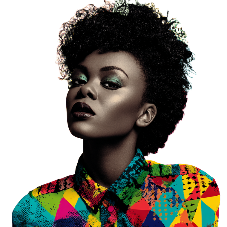 Pop Art Portrait V16 Vinyl Car Decal Sticker – Waterproof & UV-Resistant 3.4133333333333336"