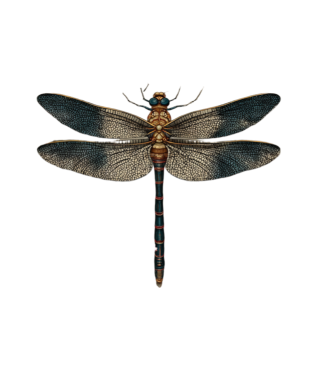 Dragonfly Illustration Vinyl Car Decal Sticker – Waterproof & UV-Resistant 4.05333333333333