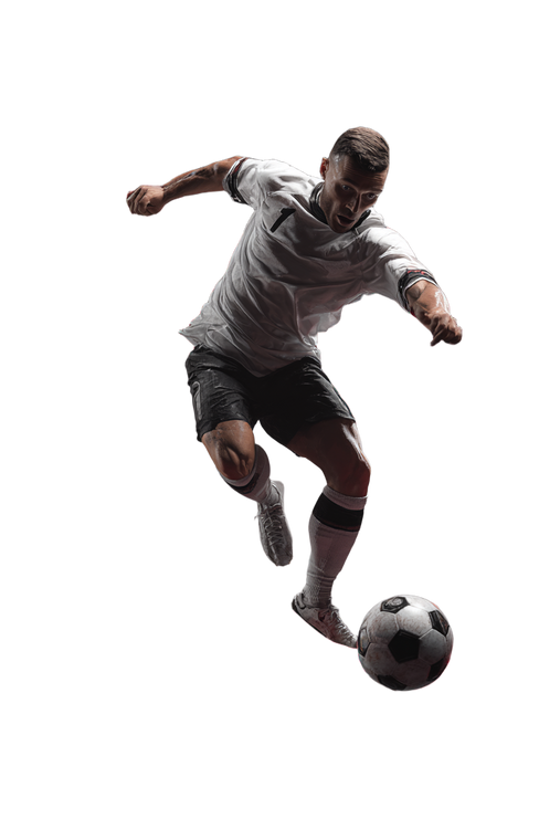 Soccer Player Action V5 Vinyl Car Decal Sticker – Waterproof & UV-Resistant 8.96"