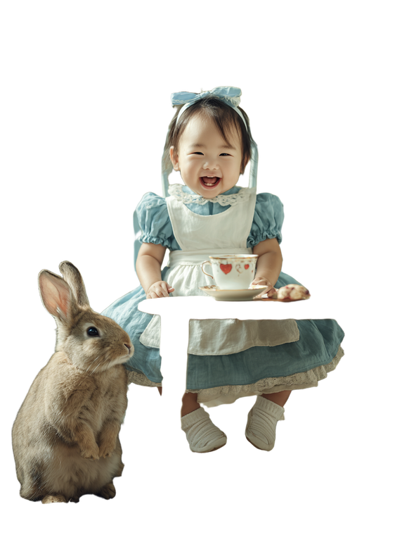Alice Baby Smile Vinyl Car Decal Sticker – Waterproof & UV-Resistant 8.213333333333333"