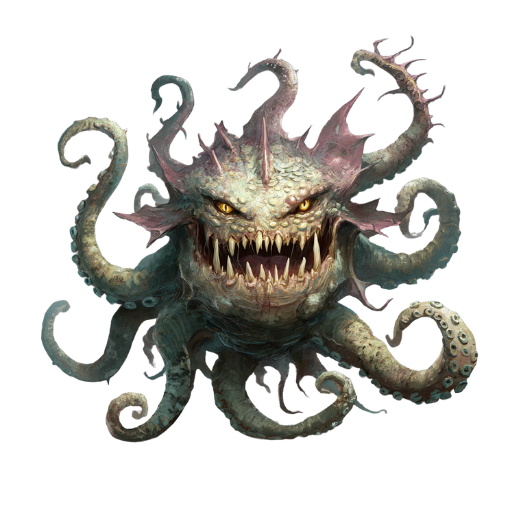 Tentacled Dnd Monster Vinyl Car Decal Sticker – Waterproof & UV-Resistant 3.4133333333333336"