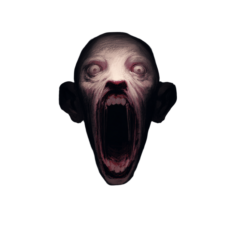 Screaming Ghastly Face Vinyl Car Decal Sticker – Waterproof & UV-Resistant 3.4133333333333336"