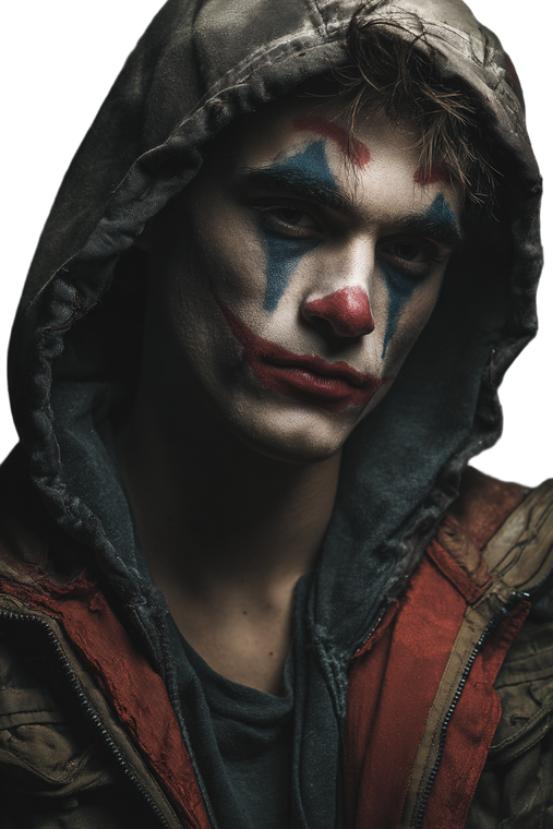 Joker-Style Portrait Vinyl Car Decal Sticker – Waterproof & UV-Resistant 4.4