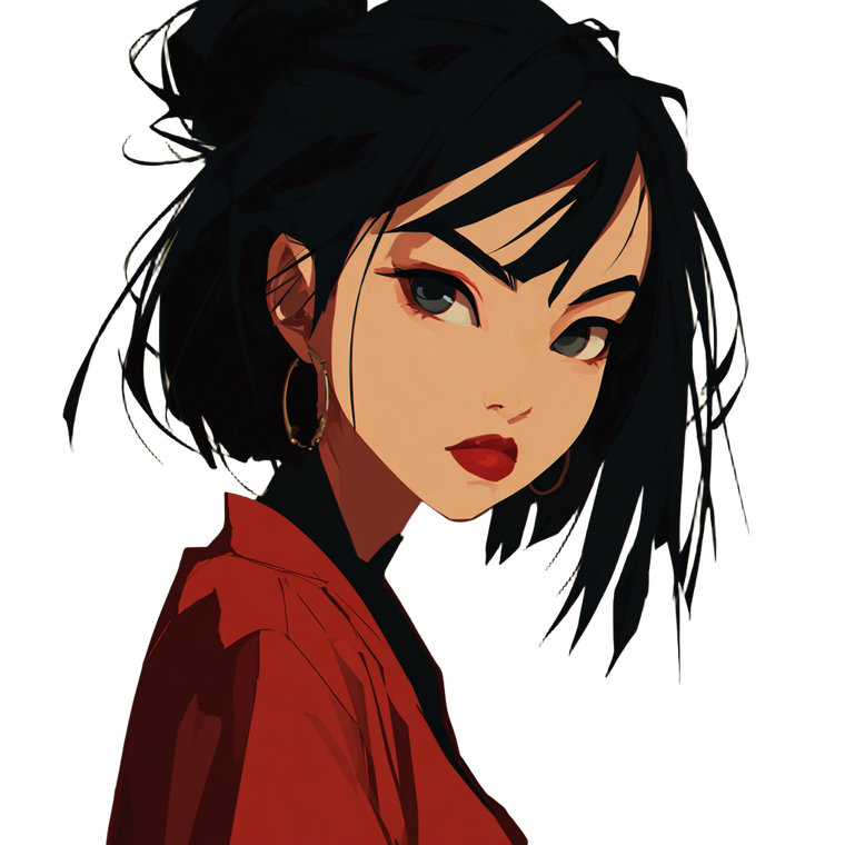 Anime Chinese Girl V10 Vinyl Car Decal Sticker – Waterproof & UV-Resistant 6.826666666666667"