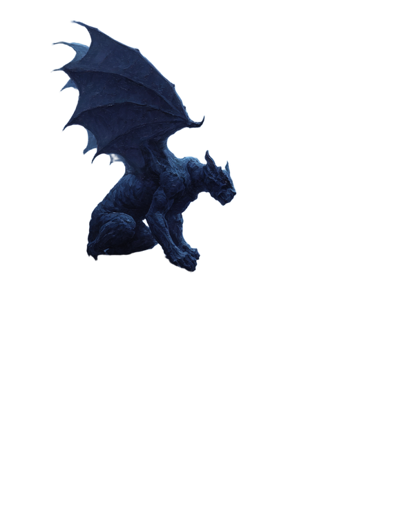 Gothic Gargoyle Painting V2 Vinyl Car Decal Sticker – Waterproof & UV-Resistant 8.0"