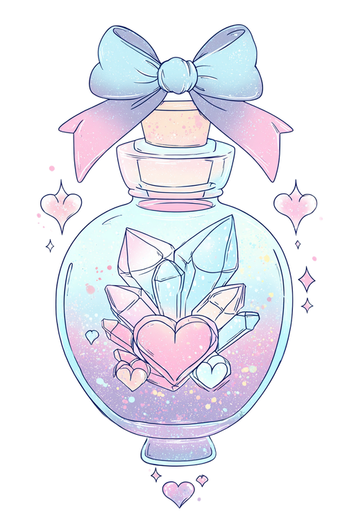 Pastel Goth Potion Vinyl Car Decal Sticker – Waterproof & UV-Resistant 8.853333333333333"