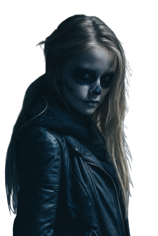 Gothic Blonde Girl V2 Vinyl Car Decal Sticker – Waterproof & UV-Resistant 4.4