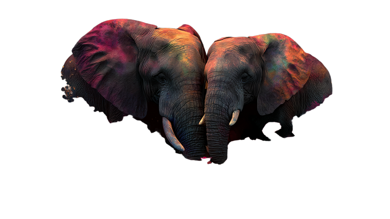 Magical Elephants Vinyl Car Decal Sticker – Waterproof & UV-Resistant 5.4