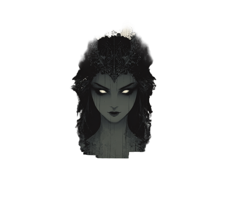 Evil Goddess Portrait Vinyl Car Decal Sticker – Waterproof & UV-Resistant 3.4133333333333336"
