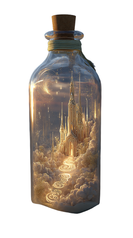 Celestial Bottle In Desert V2 Vinyl Car Decal Sticker – Waterproof & UV-Resistant 9.706666666666667"