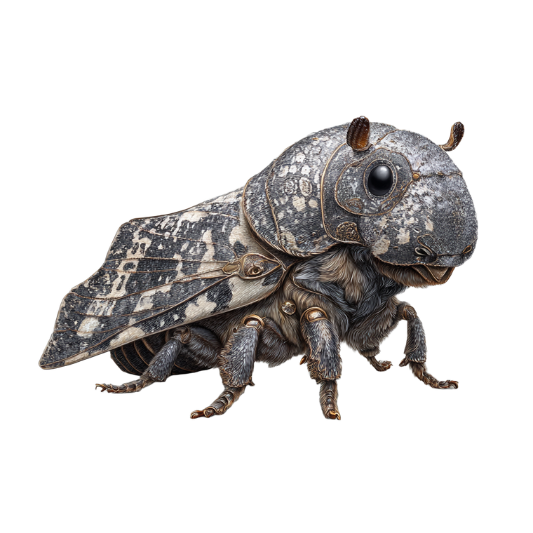 Hippo Moth Vinyl Car Decal Sticker – Waterproof & UV-Resistant 3.4133333333333336"
