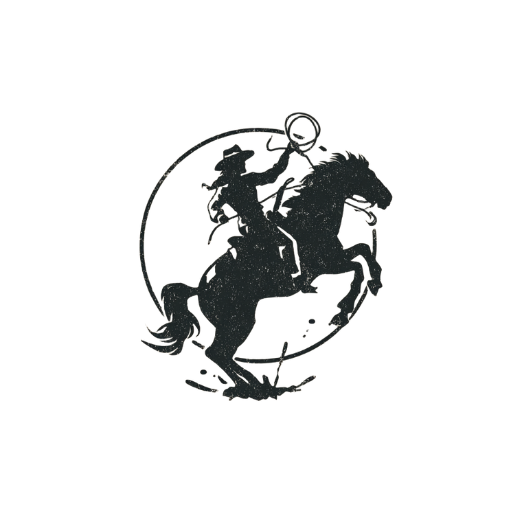 Cowgirl Bronco Logo V2 Vinyl Car Decal Sticker – Waterproof & UV-Resistant 6.826666666666667"