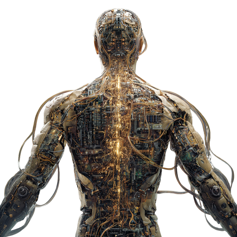 Cyberpunk Cyborg Assembly Vinyl Car Decal Sticker – Waterproof & UV-Resistant 6.826666666666667"