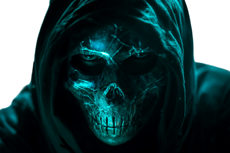 Demonic Grinning Mask V2 Vinyl Car Decal Sticker – Waterproof & UV-Resistant 5.97333333333333