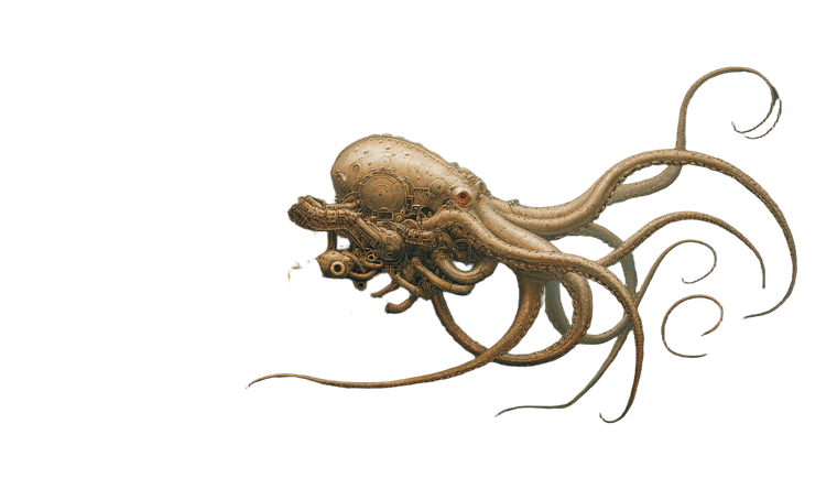 Biomechanical Octopus V2 Vinyl Car Decal Sticker – Waterproof & UV-Resistant 2.773333333333333