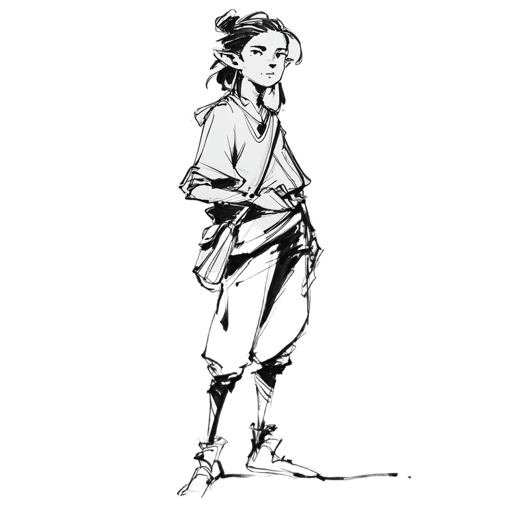 Ink Character Design Vinyl Car Decal Sticker – Waterproof & UV-Resistant 3.4133333333333336"