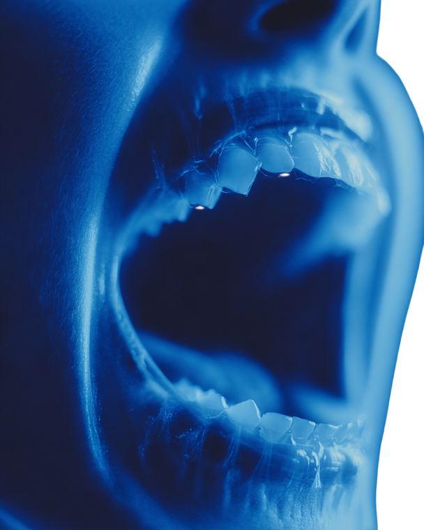 Screaming Mouth X-Ray Vinyl Car Decal Sticker – Waterproof & UV-Resistant 4.0"