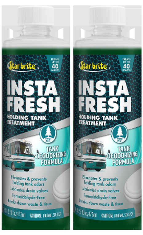 2x No More Tank Odors! Star Brite Instafresh Waste Tank Treatment | 8oz Bottle | Pine Scent | 4 Pack