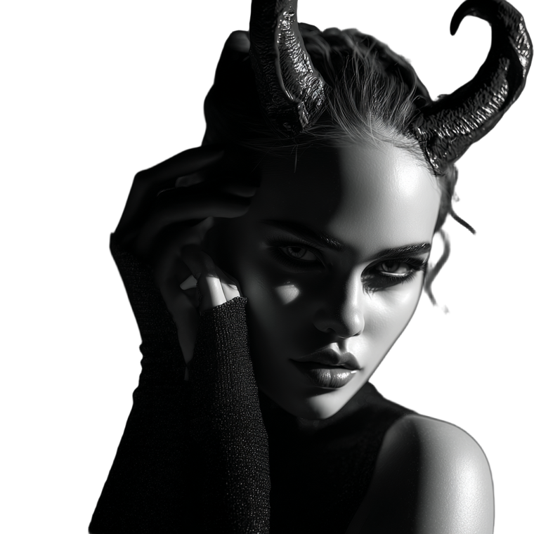 Evil Gorgeous Portrait Vinyl Car Decal Sticker – Waterproof & UV-Resistant 3.4133333333333336"