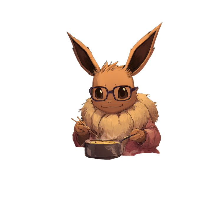 Cooking Eevee Vinyl Car Decal Sticker – Waterproof & UV-Resistant 3.4133333333333336"