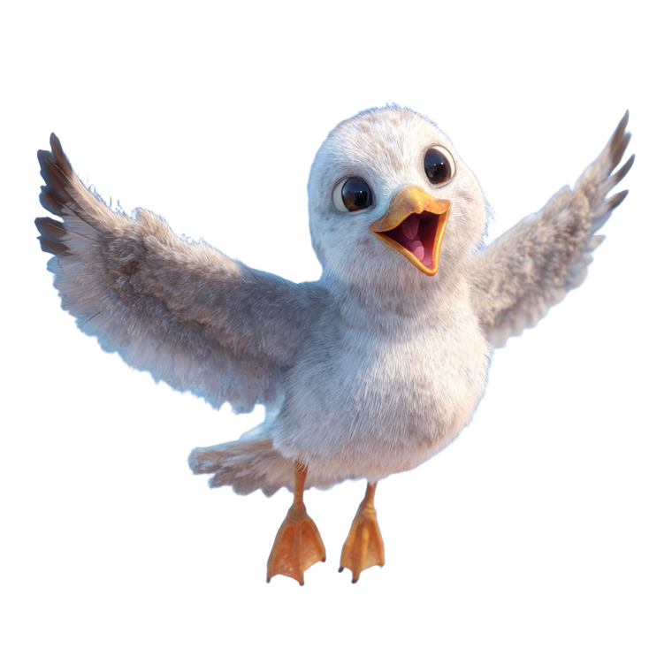 Friendly Flying Seagull Vinyl Car Decal Sticker – Waterproof & UV-Resistant 3.4133333333333336"