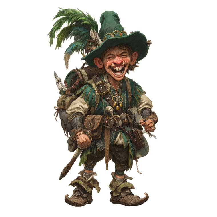 Halfling Rogue Thief V2 Vinyl Car Decal Sticker – Waterproof & UV-Resistant 3.4133333333333336"