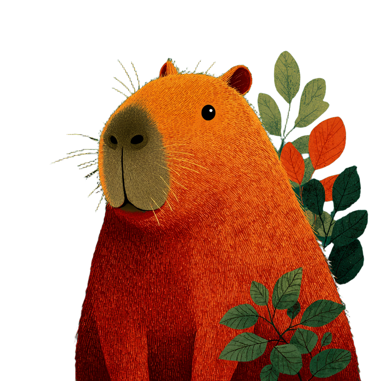 Capybara Store Logo Vinyl Car Decal Sticker – Waterproof & UV-Resistant 3.4133333333333336"