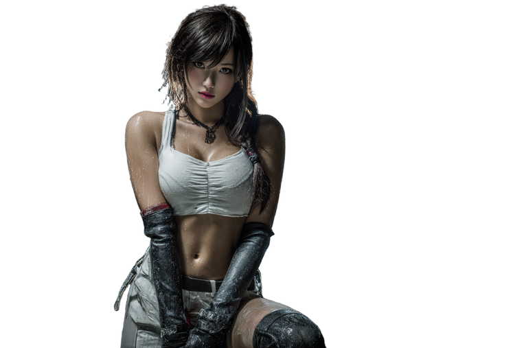 Tifa Posing Vinyl Car Decal Sticker – Waterproof & UV-Resistant 2.986666666666667"