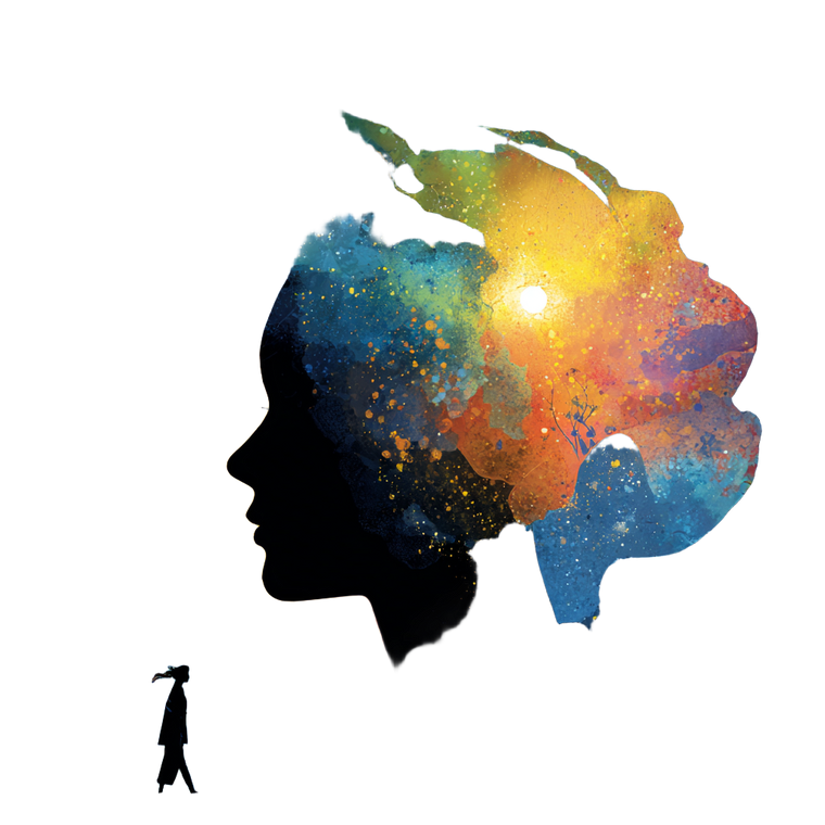 Dreamy Abstract Thoughts Vinyl Car Decal Sticker – Waterproof & UV-Resistant 3.4133333333333336"