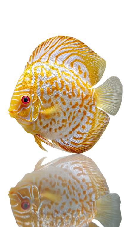 Luxury Discus Fish Vinyl Car Decal Sticker – Waterproof & UV-Resistant 9.706666666666667"