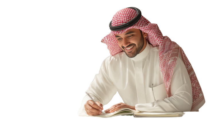 Professional Saudi Man Vinyl Car Decal Sticker – Waterproof & UV-Resistant 2.72"