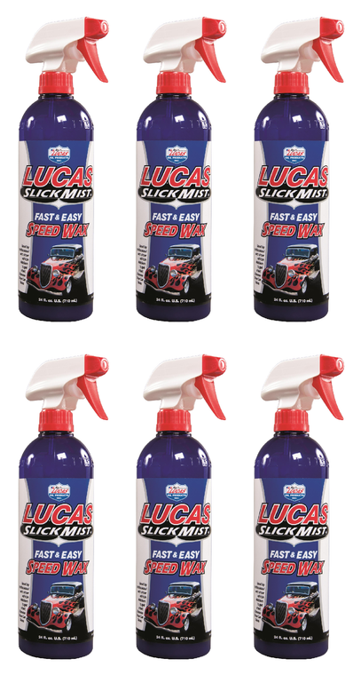 6x Lucas Oil Slick Mist Car Wax | Premium Paint Gloss, Shine & Protects | For Cars, Trucks, Boats| Easy Application