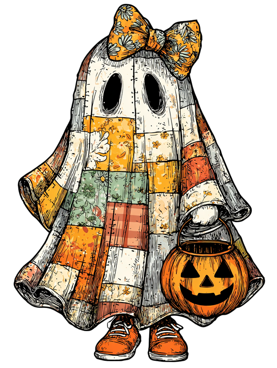 Patchwork Ghost V3 Vinyl Car Decal Sticker – Waterproof & UV-Resistant 8.213333333333333"