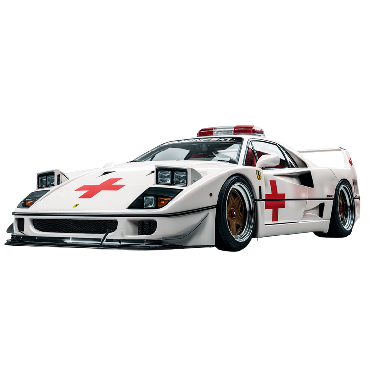 Stickered Ferrari F40 Vinyl Car Decal Sticker – Waterproof & UV-Resistant 6.826666666666667"