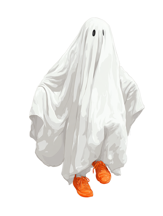Dancing Sheet Ghost Vinyl Car Decal Sticker – Waterproof & UV-Resistant 8.213333333333333"