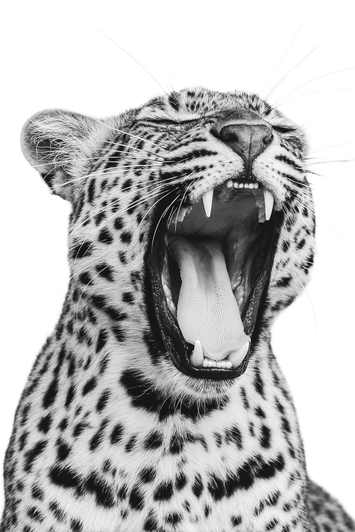 Leopard Close-Up V2 Vinyl Car Decal Sticker – Waterproof & UV-Resistant 8.96"