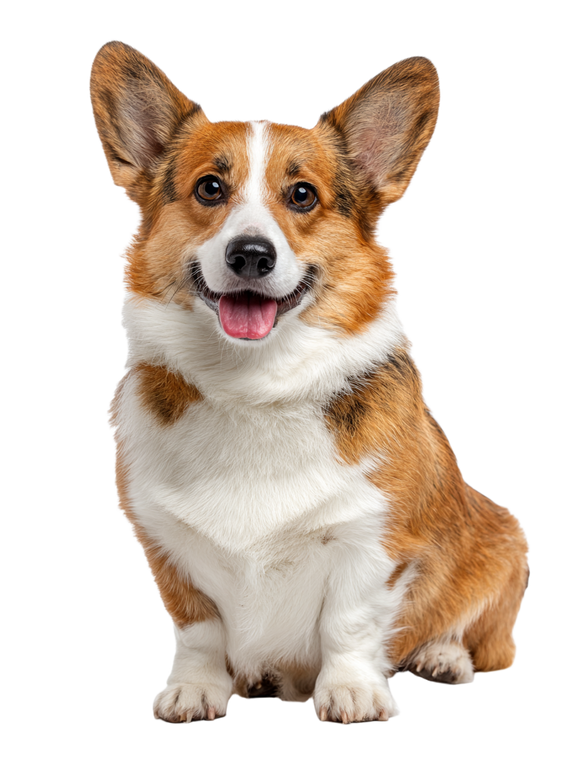 Corgi Sitting Vinyl Car Decal Sticker – Waterproof & UV-Resistant 8.213333333333333"