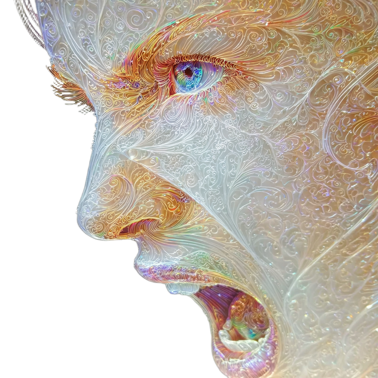 Angry Grunge Woman Vinyl Car Decal Sticker – Waterproof & UV-Resistant 6.826666666666667"