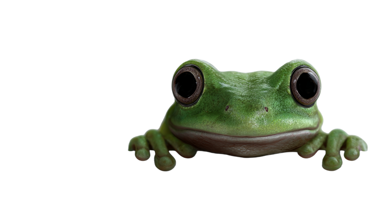 Comic Style Frog V2 Vinyl Car Decal Sticker – Waterproof & UV-Resistant 2.72"