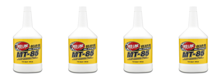 4x Red Line Oil Synthetic Gear Oil 75W-85 | 1 Quart Bottle | GL-4 | High Performance Protection