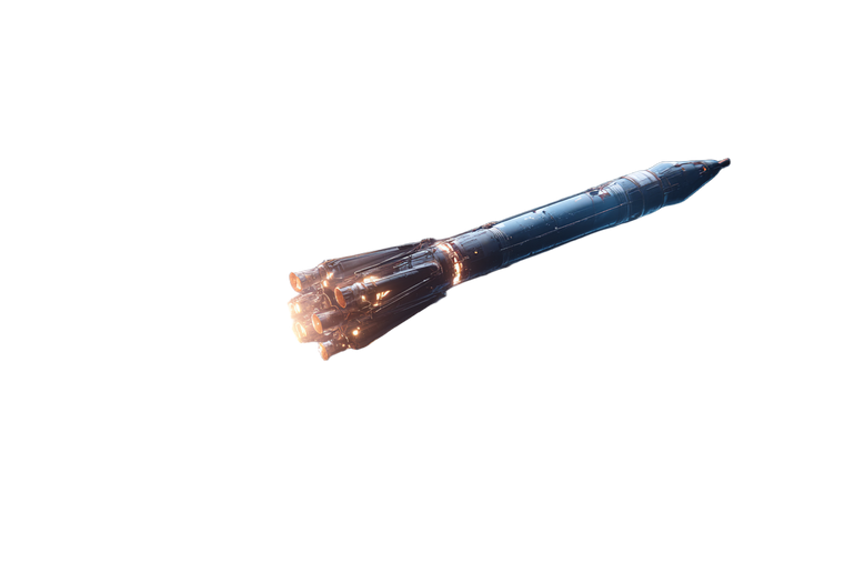 Futuristic Rocket V2 Vinyl Car Decal Sticker – Waterproof & UV-Resistant 5.97333333333333