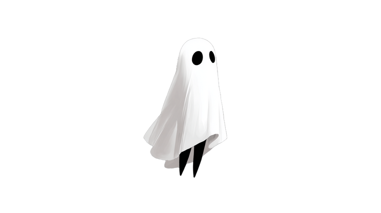 Minimalist Ghost Design Vinyl Car Decal Sticker – Waterproof & UV-Resistant 2.72"