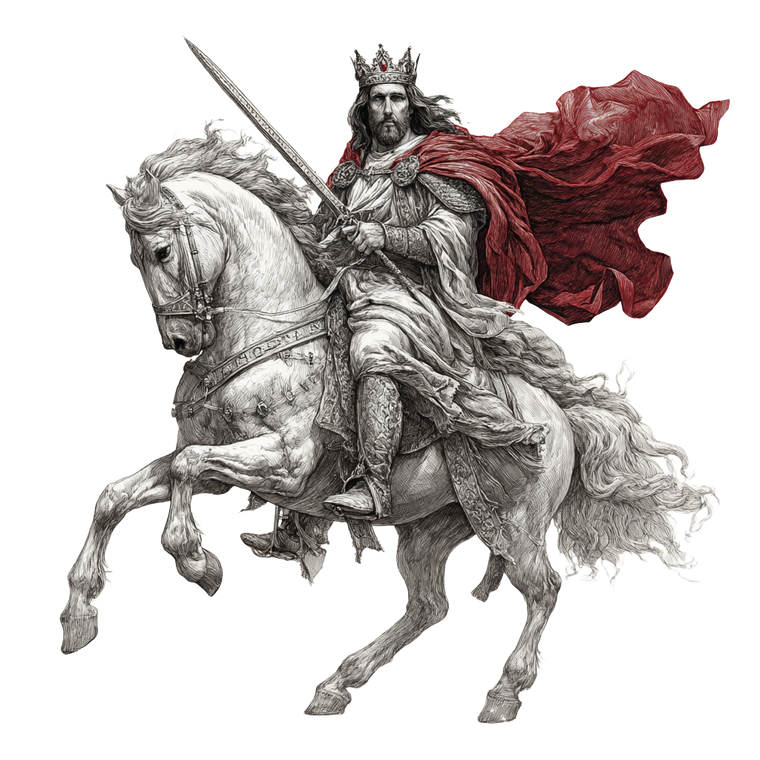 Majestic Jesus Horse Vinyl Car Decal Sticker – Waterproof & UV-Resistant 6.826666666666667"