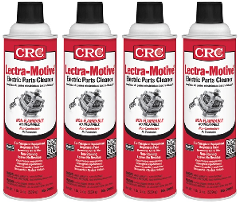 4x Super Aggressive CRC Industries Electronic Cleaner | Clean Electric Motors & Machinery | 19oz Aerosol Can