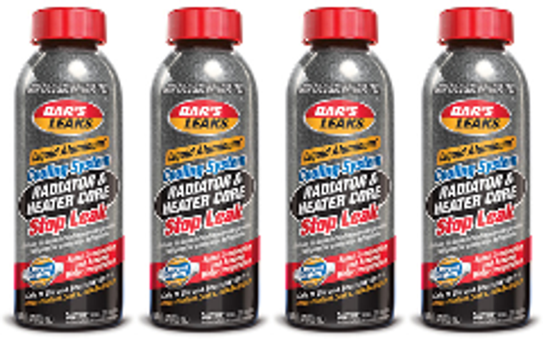4x Bars Leaks Radiator Sealer 1186 Use To Seal Leaks/Stops Overheating/Reduces Water Temperature; Coolant Additive; 16.9 Ounce Bottle; Single
