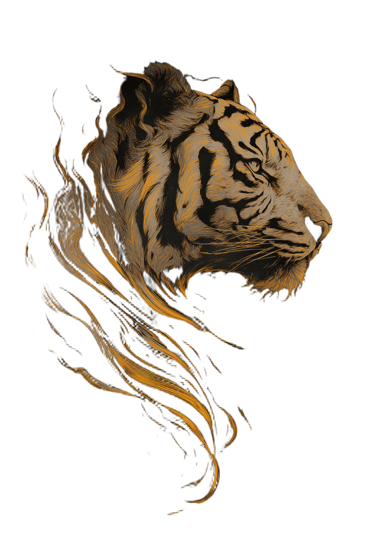 Anime Tiger Wallpaper Vinyl Car Decal Sticker – Waterproof & UV-Resistant 4.426666666666667"