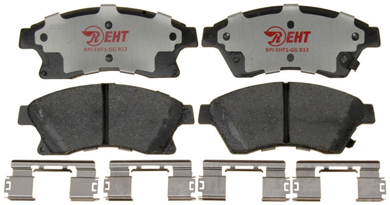 Upgrade to Raybestos Brakes Brake Pads | Quiet Operation | Superior Stopping Power | Hybrid Technology | Mounting Hardware