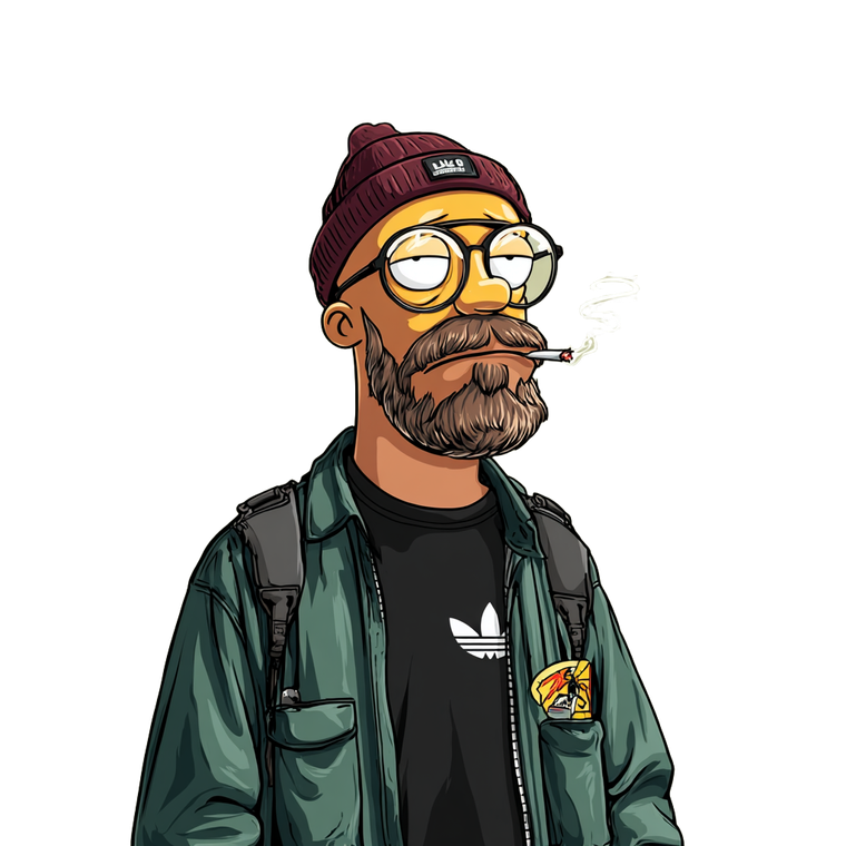 Stoner Cartoon Avatar Vinyl Car Decal Sticker – Waterproof & UV-Resistant 3.4133333333333336"